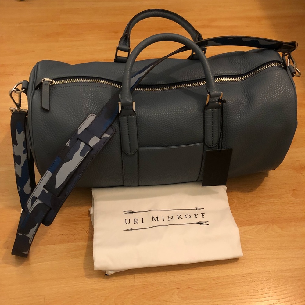 BRAND NEW! Uri Minkoff Gary Duffle Bag- blue
